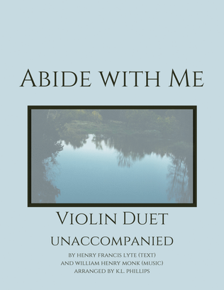 Book cover for Abide with Me - Unaccompanied Violin Duet