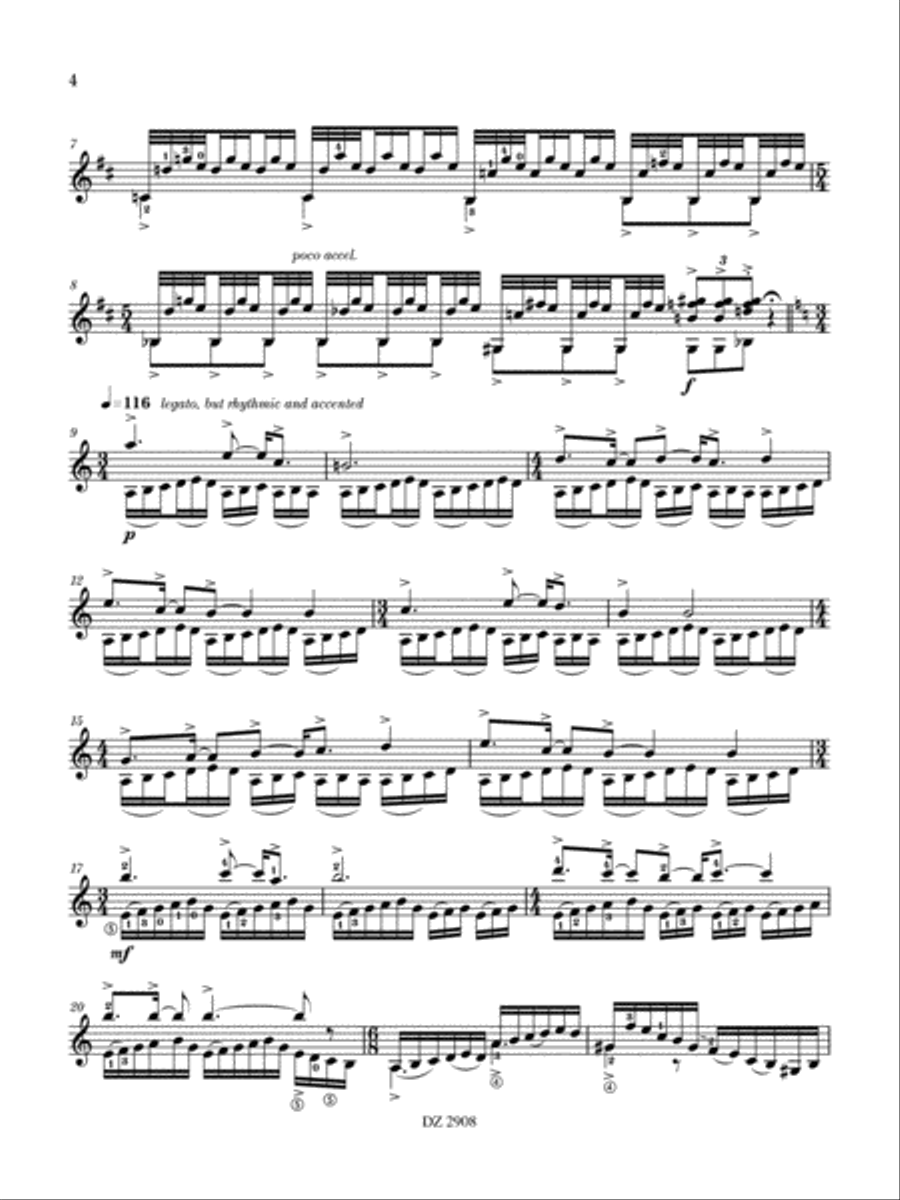 Arctic Sonata Classical Guitar scores gallery preview page 4