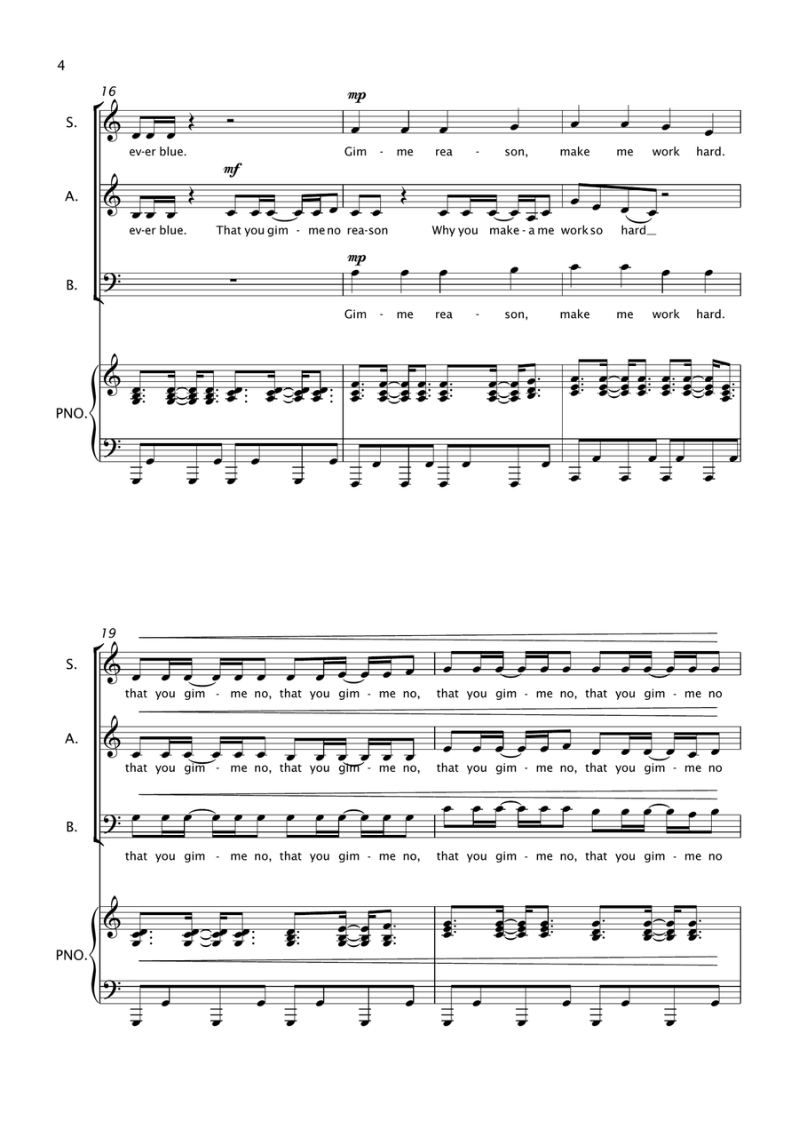 A Little Respect A Little Respect 3-Part scores gallery preview page 4