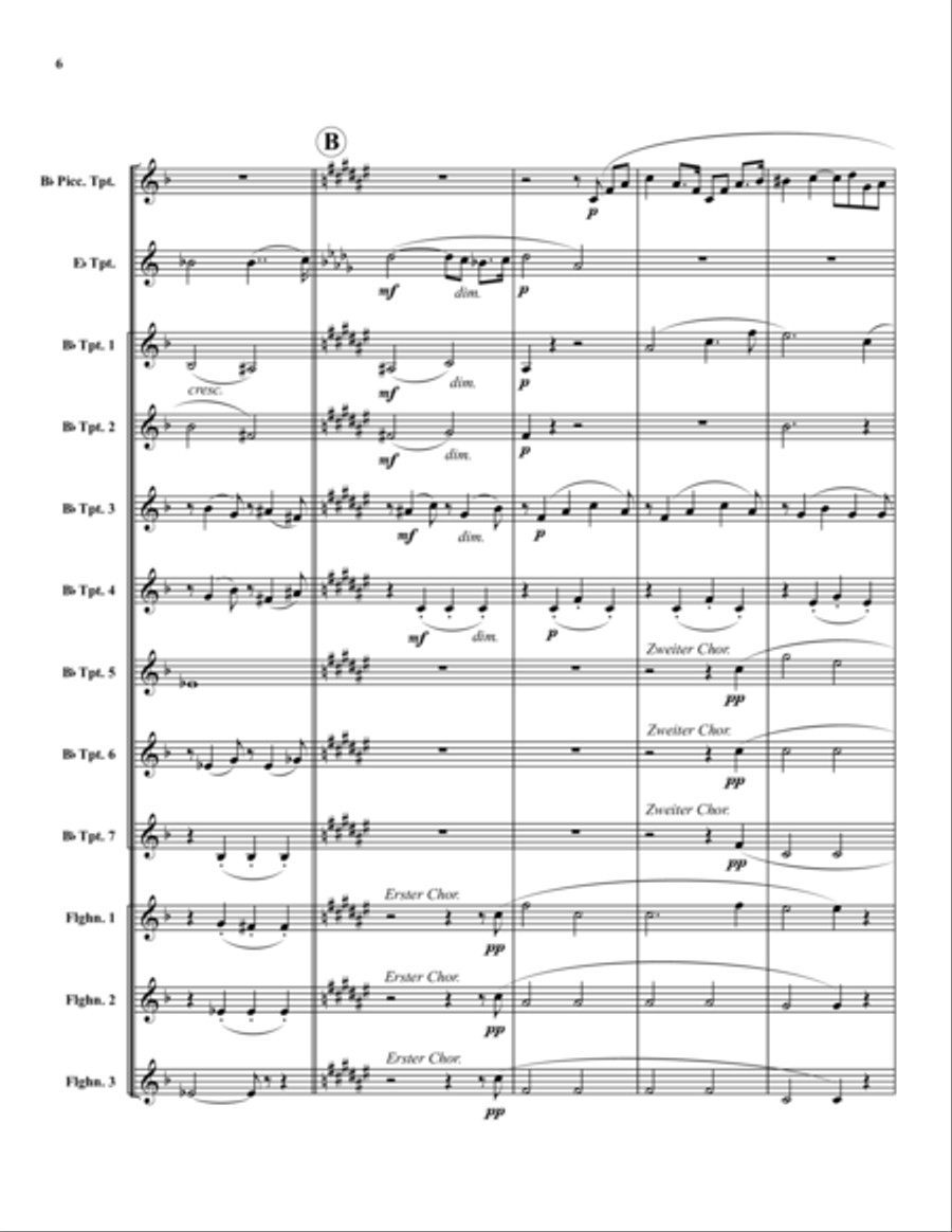 Elsa's Procession to the Cathedral Flugelhorn scores gallery preview page 6