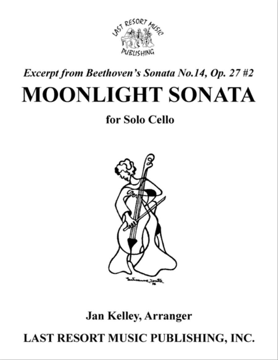 Moonlight Sonata for Solo Cello Cello Solo scores gallery preview page 1