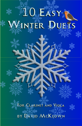 Book cover for 10 Easy Winter Duets for Clarinet and Viola