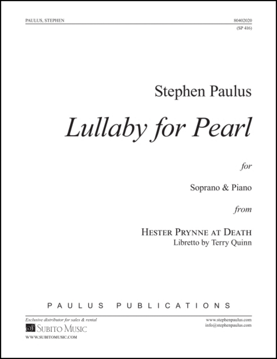 Lullaby for Pearl