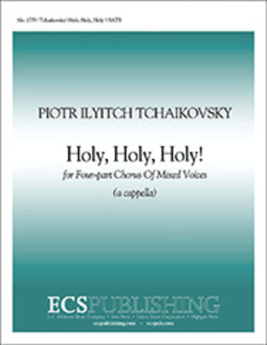 Holy, Holy, Holy 4-Part scores gallery preview page 1