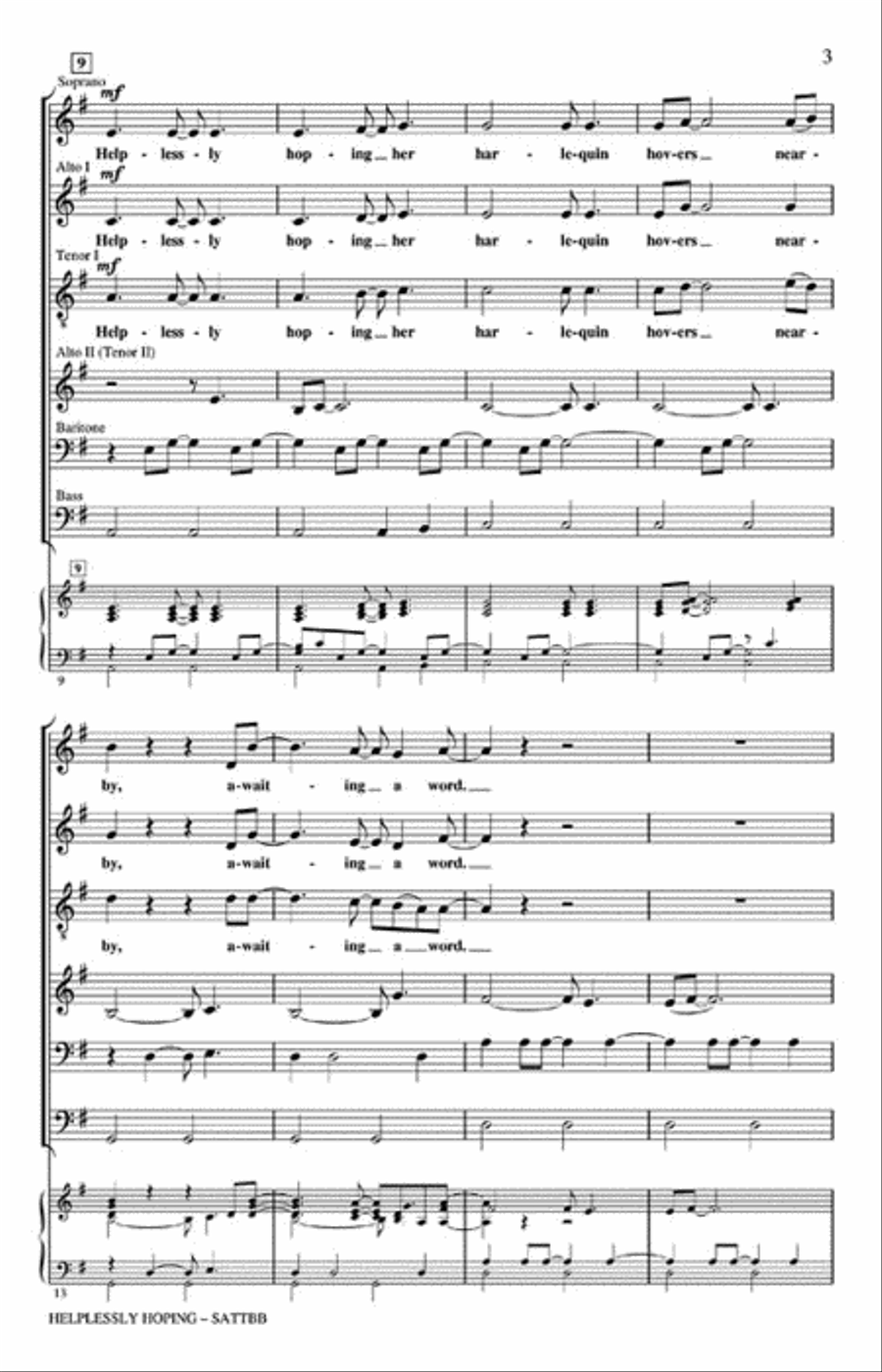 Helplessly Hoping A Cappella scores gallery preview page 3