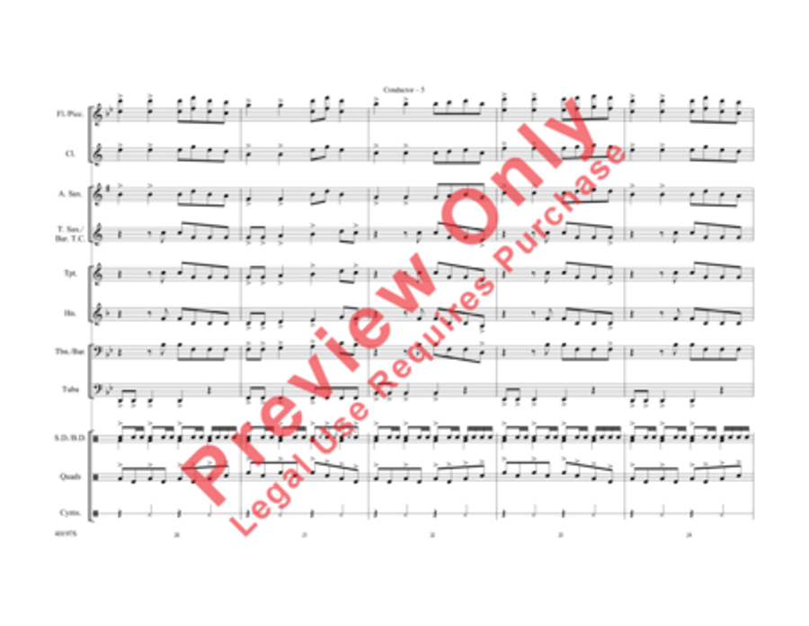 We Are Young We Are Young Marching Band scores gallery preview page 6