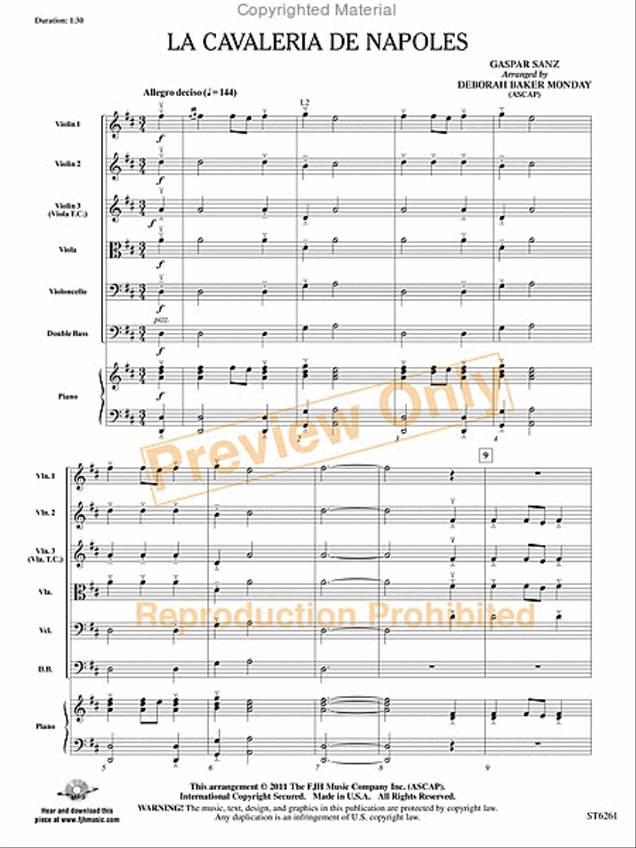 La Cavaleria de Napoles String Orchestra scores gallery preview page 2