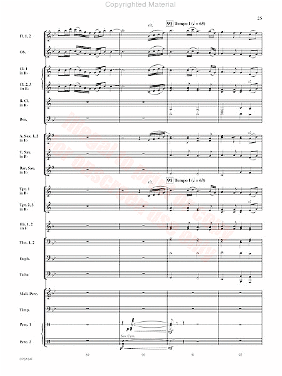 Chisholm Trail Concert Band scores gallery preview page 26