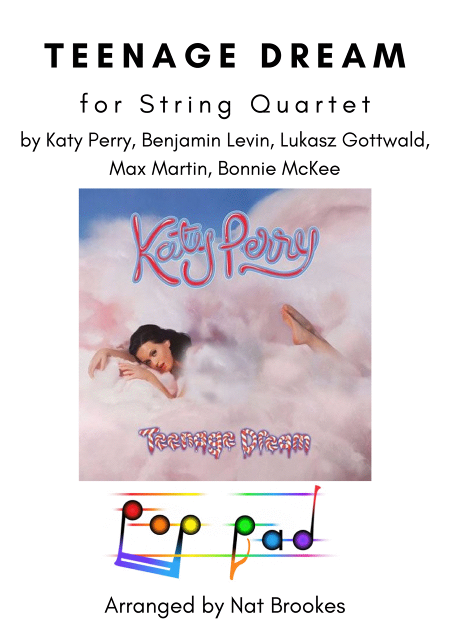 Teenage Dream String Quartet scores gallery preview page 1
