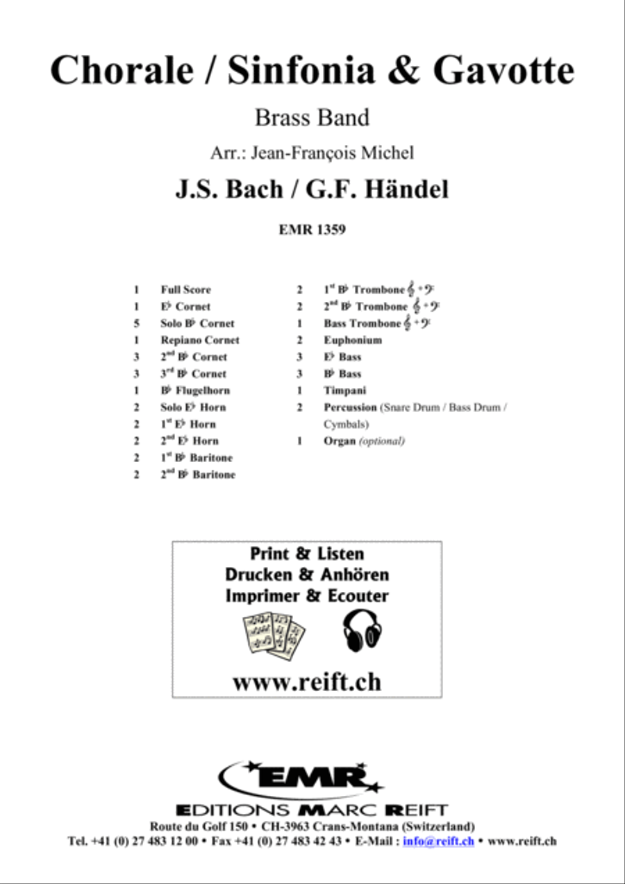 Chorale / Sinfonia & Gavotte Brass Band scores gallery preview page 2