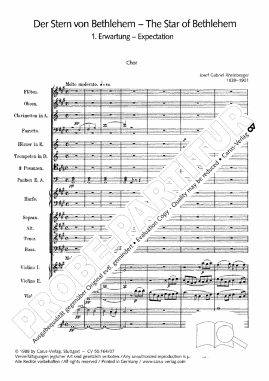 The Star of Bethlehem The Star of Bethlehem 4-Part scores gallery preview page 6