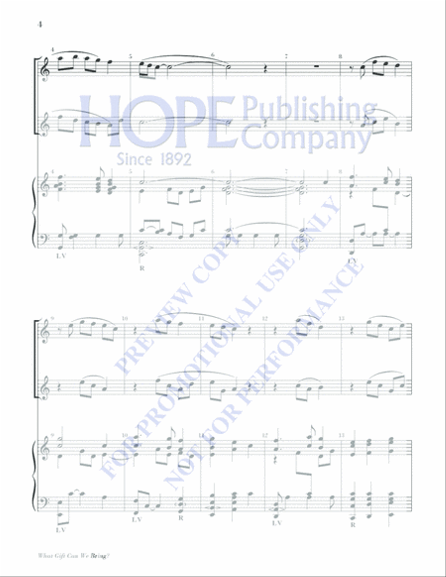 What Gift Can We Bring What Gift Can We Bring Piano scores gallery preview page 4