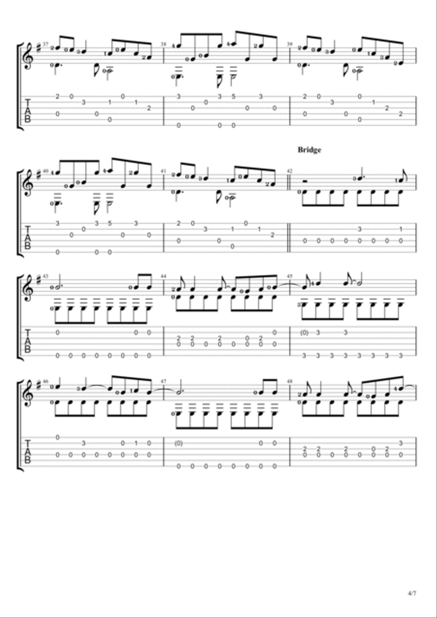 Another Day In Paradise Acoustic Guitar scores gallery preview page 4