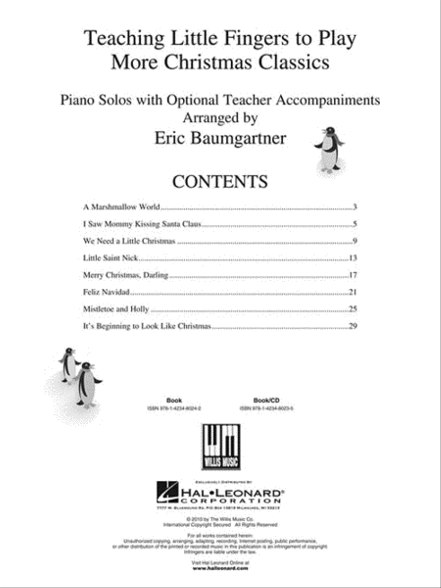 Teaching Little Fingers to Play More Christmas Classics Piano Method scores gallery preview page 2