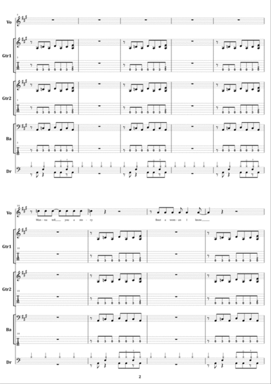 Whole Lotta Rosie Whole Lotta Rosie Electric Guitar scores gallery preview page 2