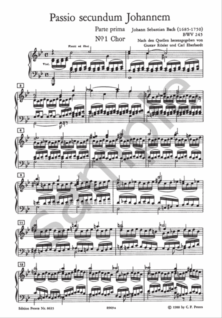 St John Passion BWV 245 (Vocal Score) 4-Part scores gallery preview page 6