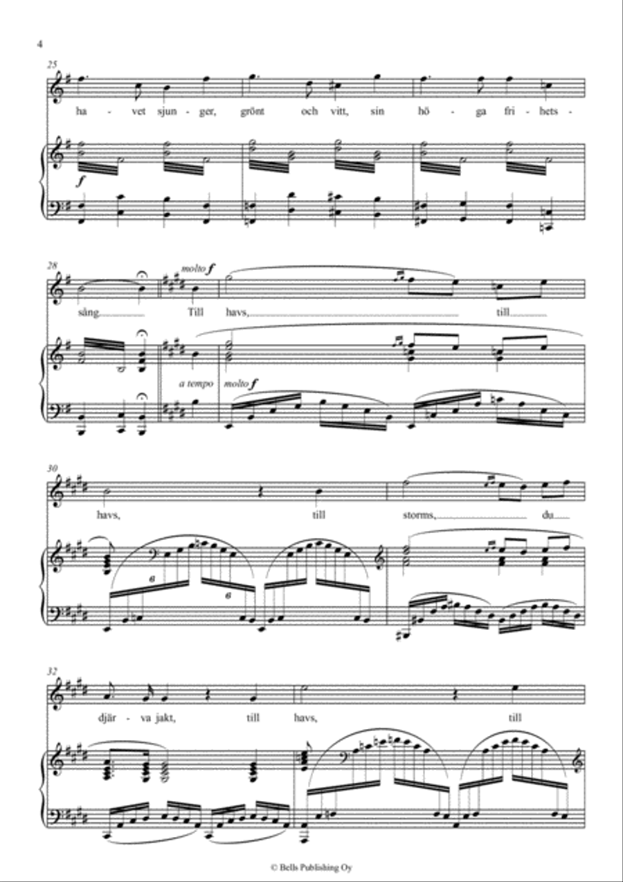Till havs (E Major) Till havs (E Major) Voice Solo scores gallery preview page 4