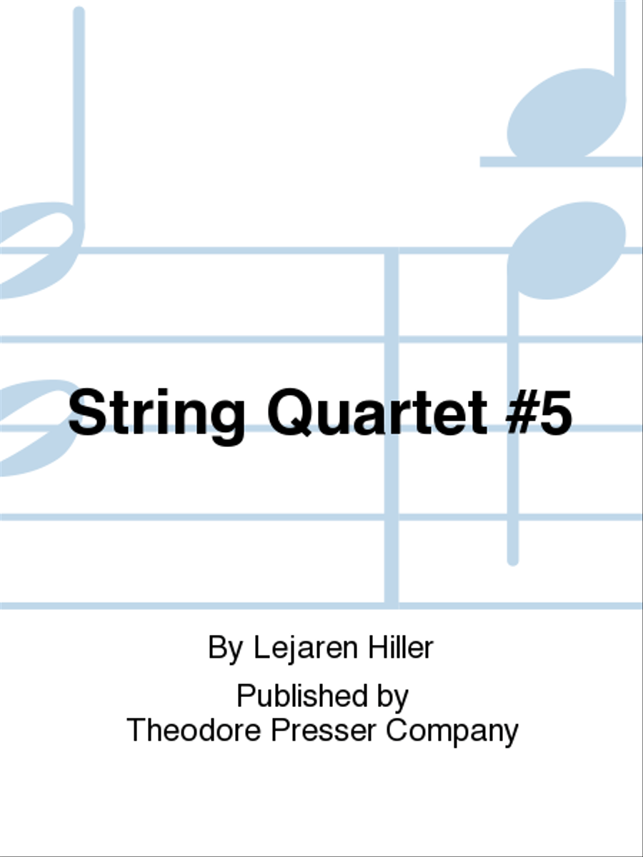String Quartet No. 5 String Quartet scores gallery preview page 1