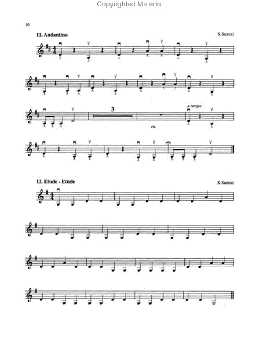 My Trio Book (Mein Trio-Buch) (Suzuki Violin Volumes 1-2 arranged for three violins) Small Ensemble scores gallery preview page 3