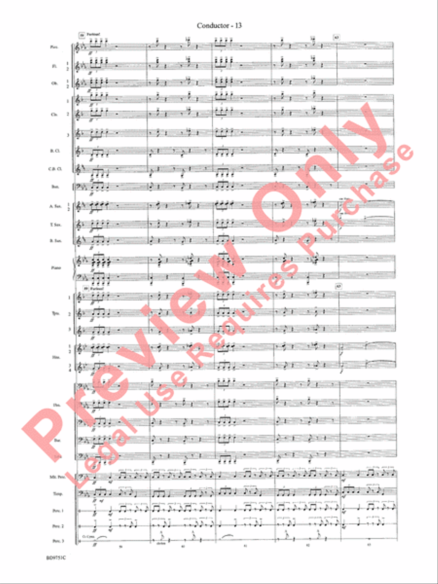 Purgatorio Concert Band scores gallery preview page 16