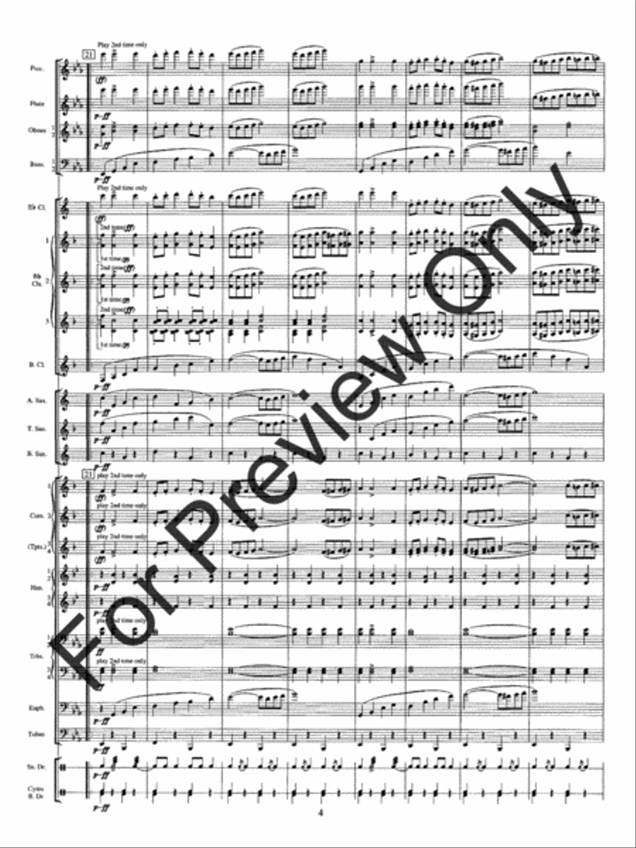 Solid Men To The Front Concert Band scores gallery preview page 8