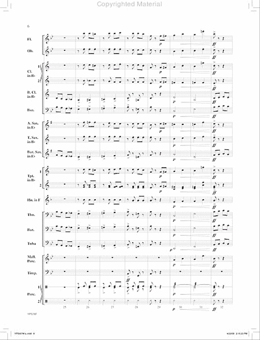 Pivot Man Pivot Man Concert Band scores gallery preview page 7