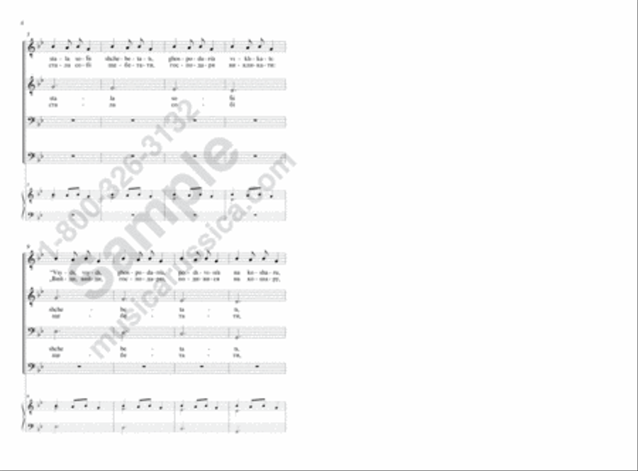 Carol of the Bells (Song of Good Cheer) TTBB scores gallery preview page 3