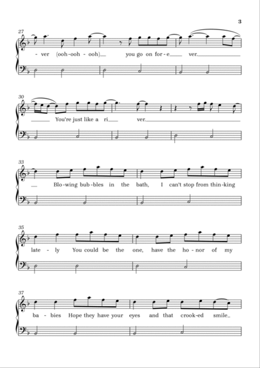 River Easy Piano scores gallery preview page 3