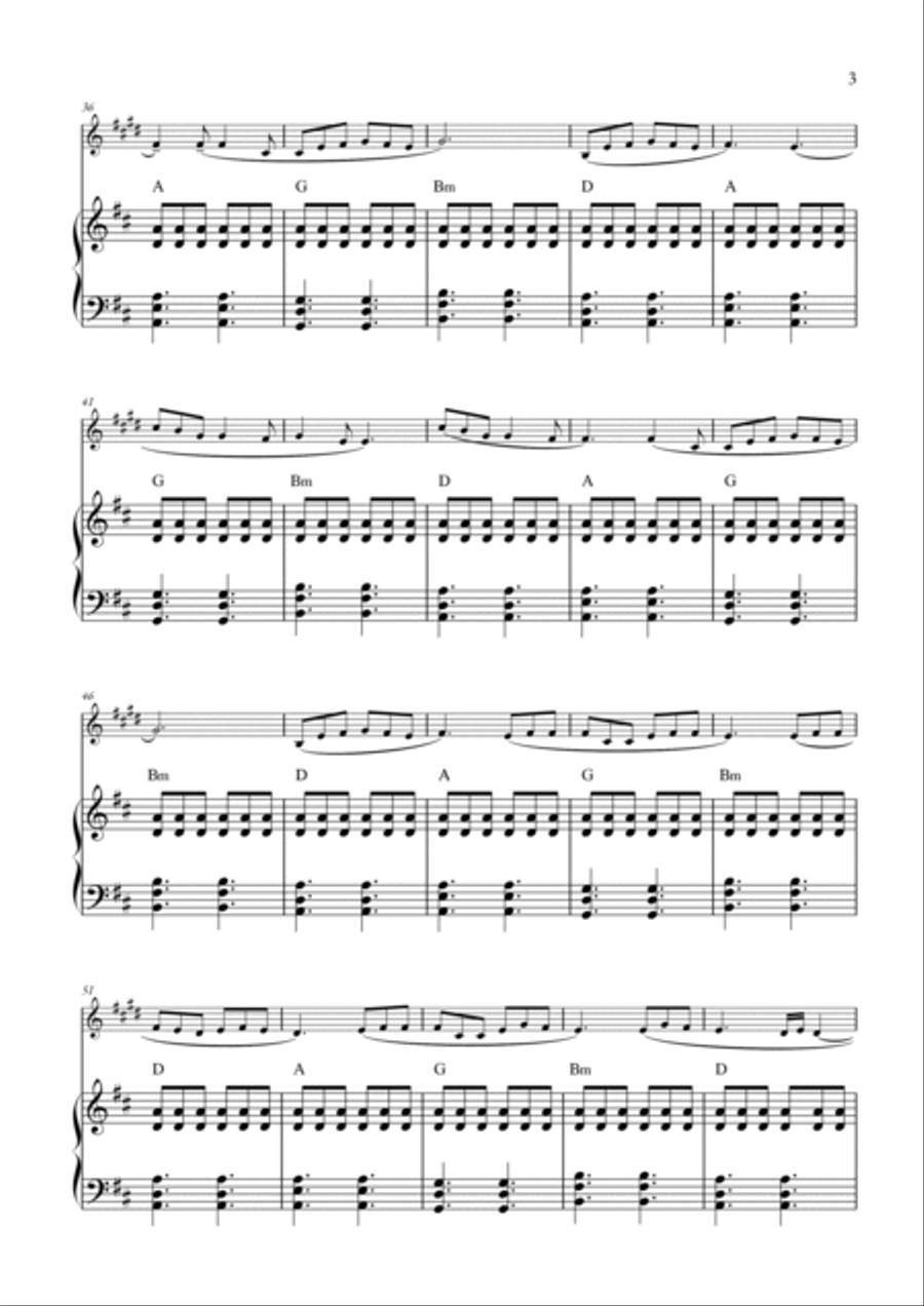 Dandelions B-Flat Clarinet scores gallery preview page 3
