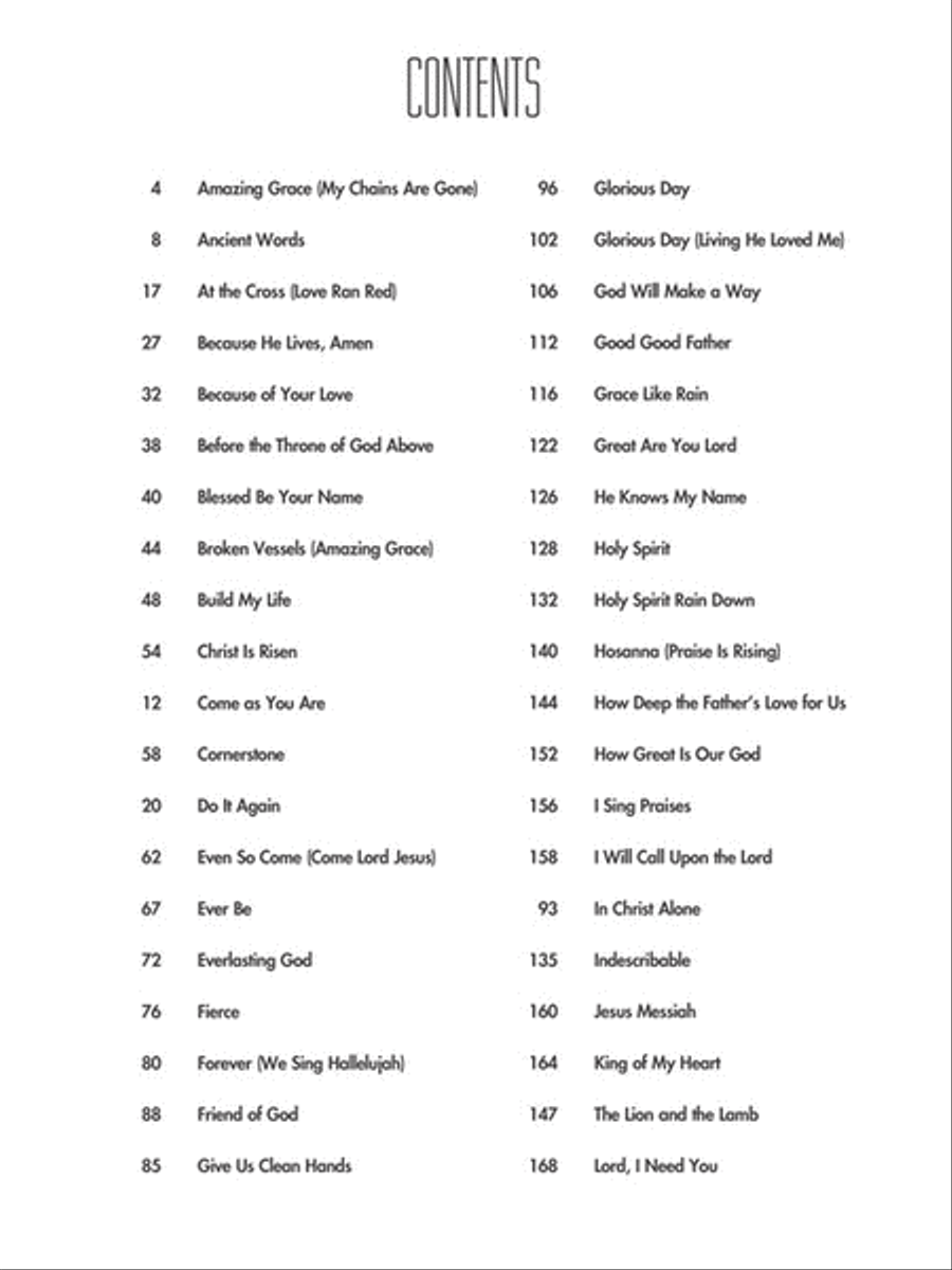 More of the Best Praise & Worship Songs Ever – 2nd Edition Easy Piano scores gallery preview page 2