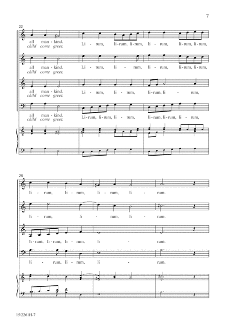 Lirum Lirum A Cappella scores gallery preview page 8