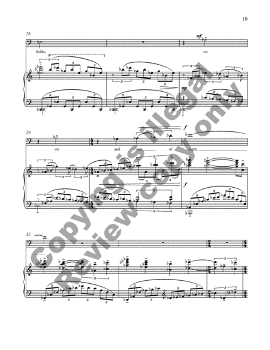 Everyone Sang: Four Songs for Baritone and Piano image number null