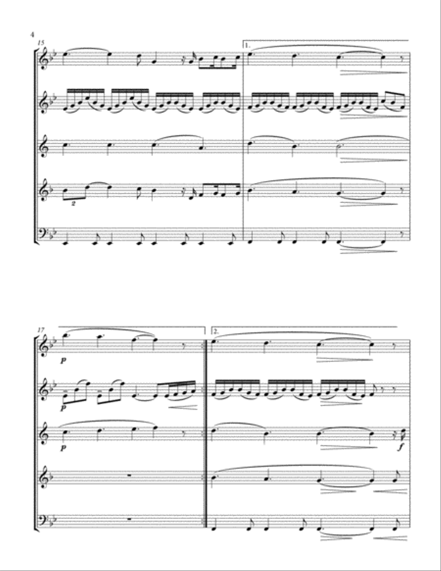 A Thousand Years A Thousand Years Woodwind Quintet scores gallery preview page 4