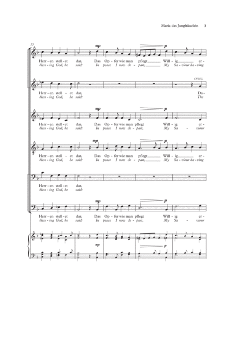 Maria das Jungfräuelein A Cappella scores gallery preview page 4