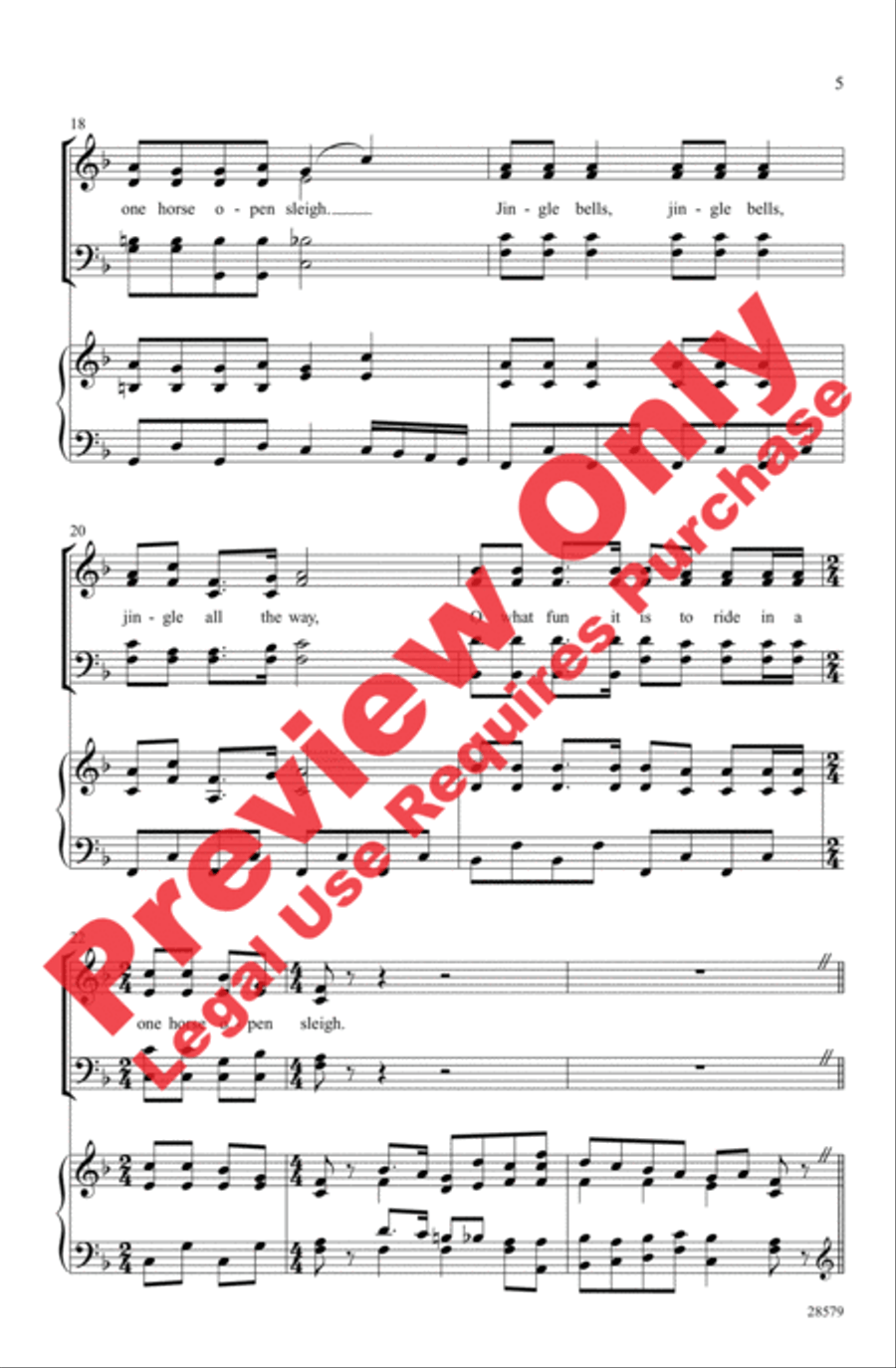 Nutcracker Jingles 4-Part scores gallery preview page 4