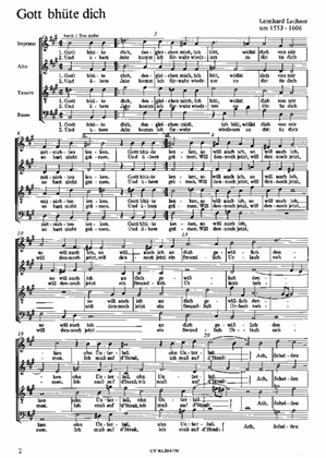 Vier Madrigale (Liebeslieder) von Arbeau, Haussmann, Lechner und Anon.
