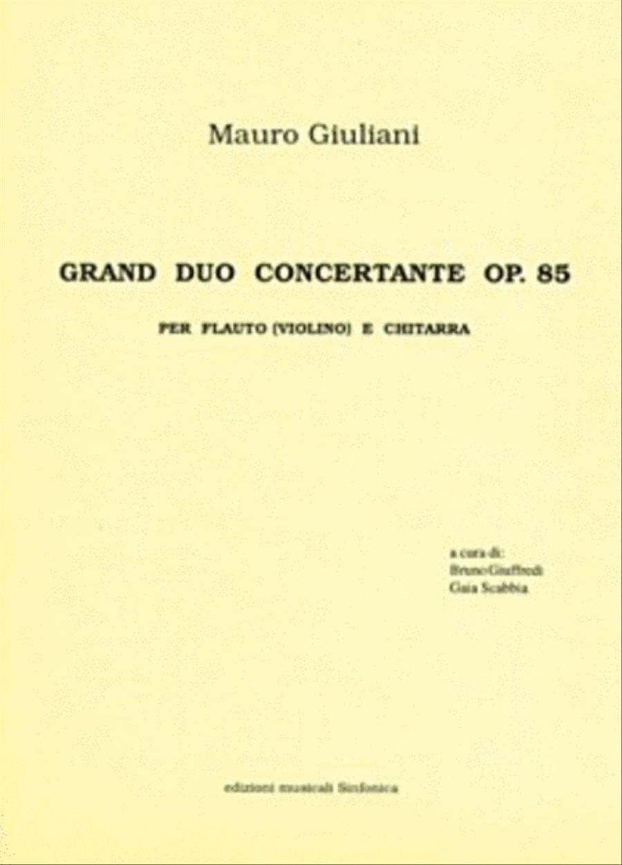 Grand Duo Concertante Op.85 Flute scores gallery preview page 1