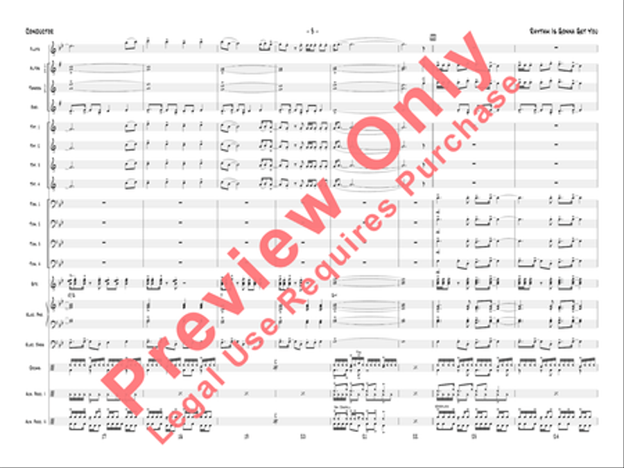Rhythm Is Gonna Get You Jazz Ensemble scores gallery preview page 6