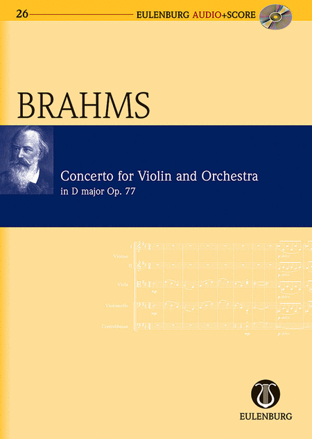 Brahms : Violin Concerto D Major Op77 Study Score/cd