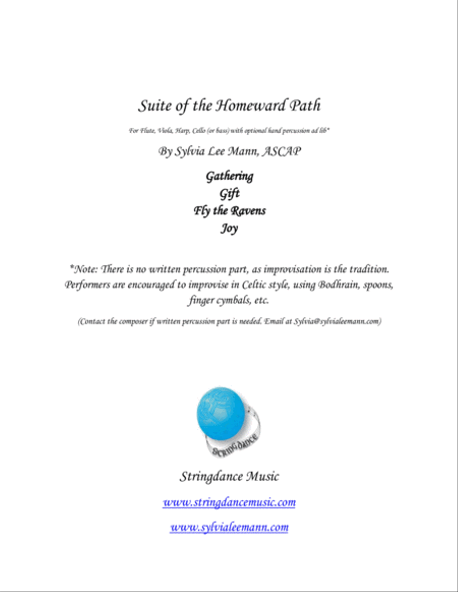 Suite of the Homeward Path Suite of the Homeward Path Large Ensemble scores gallery preview page 2