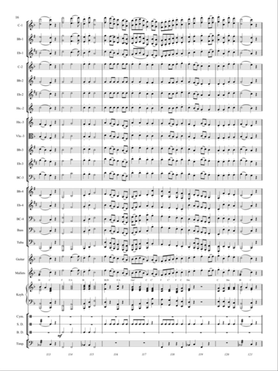 March March Concert Band scores gallery preview page 15