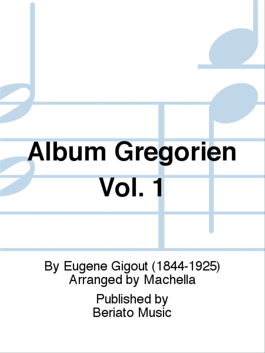 Album Grégorien Vol. 1 Album Grégorien Vol. 1 Organ scores gallery preview page 1