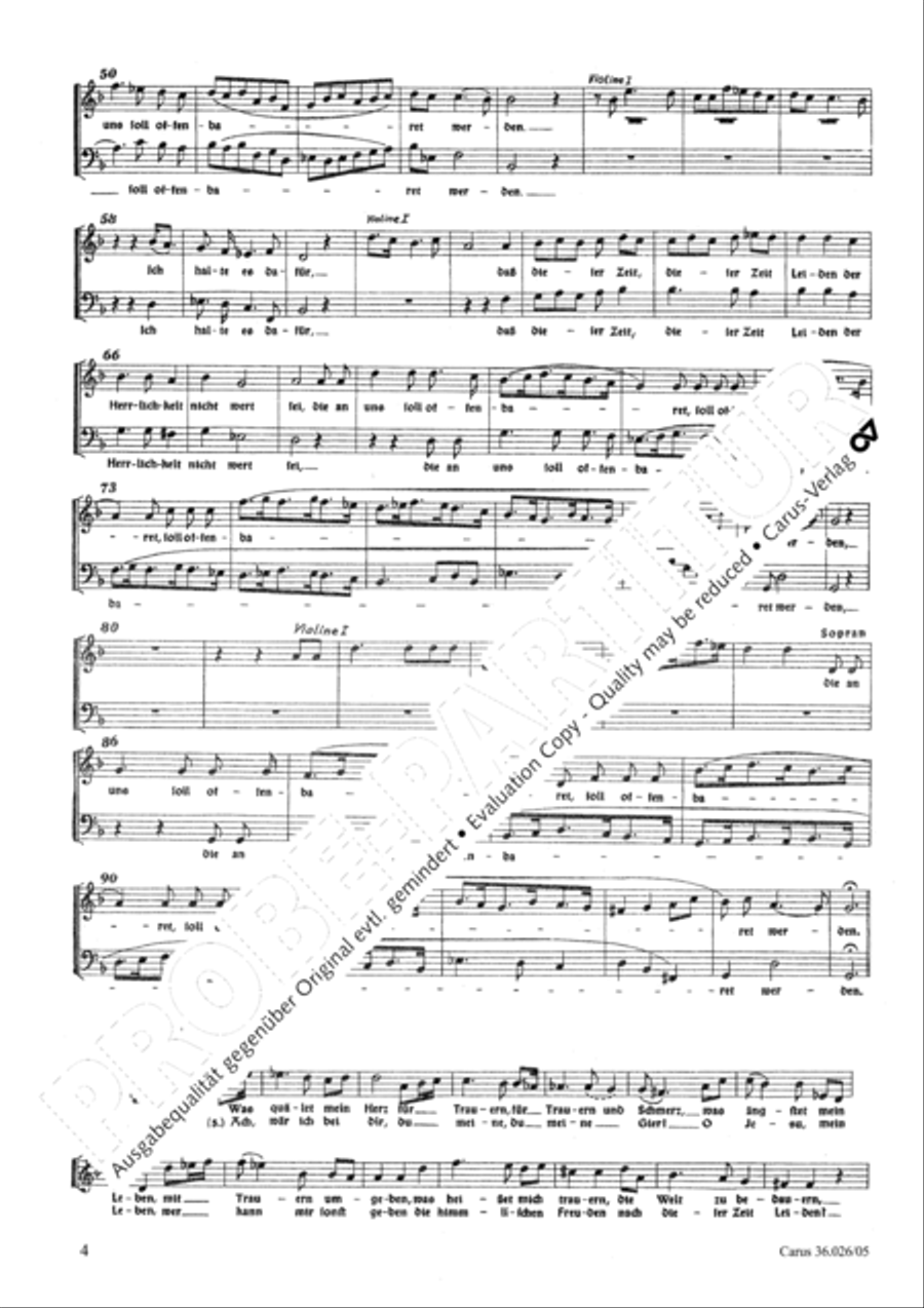 Now I indeed believe (Ich halte es dafur) Choir scores gallery preview page 5