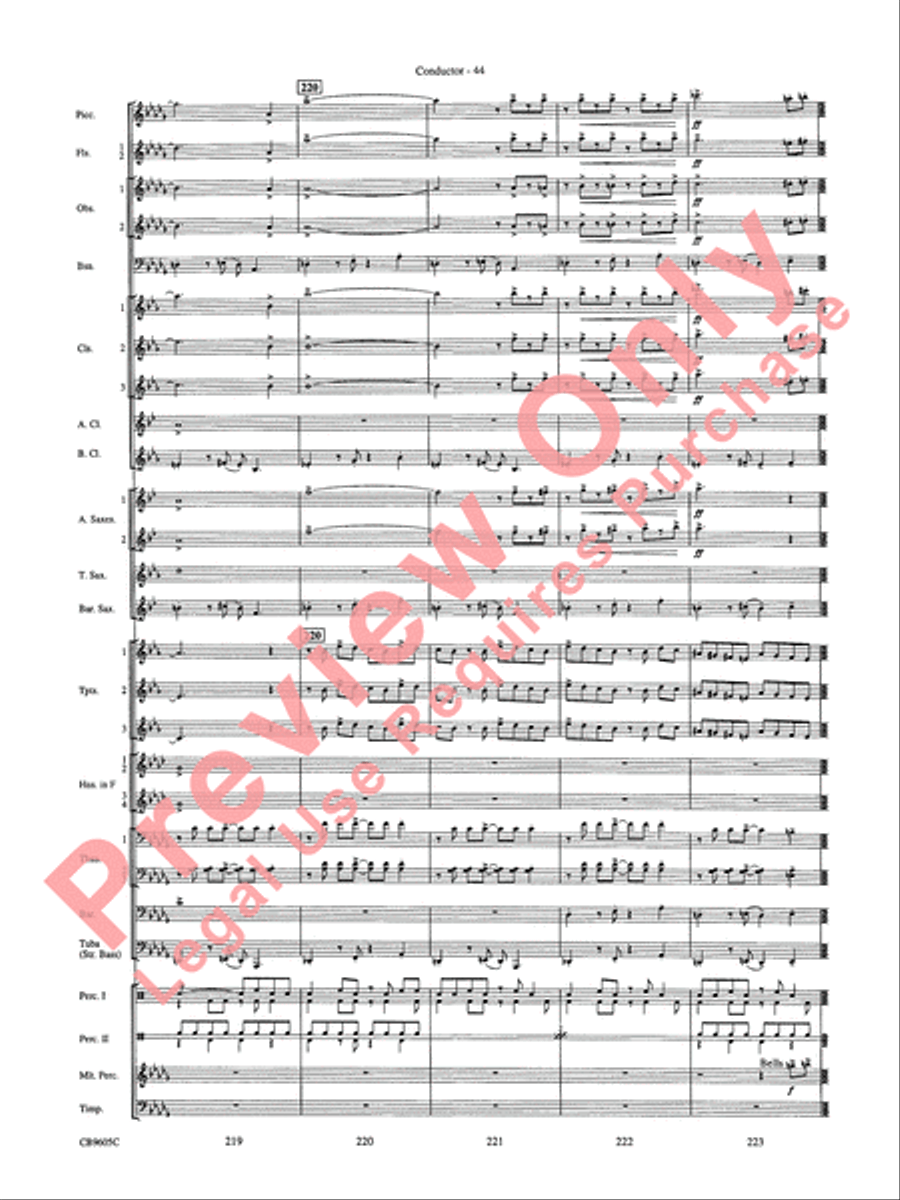 The Symphonic Gershwin The Symphonic Gershwin Concert Band scores gallery preview page 48