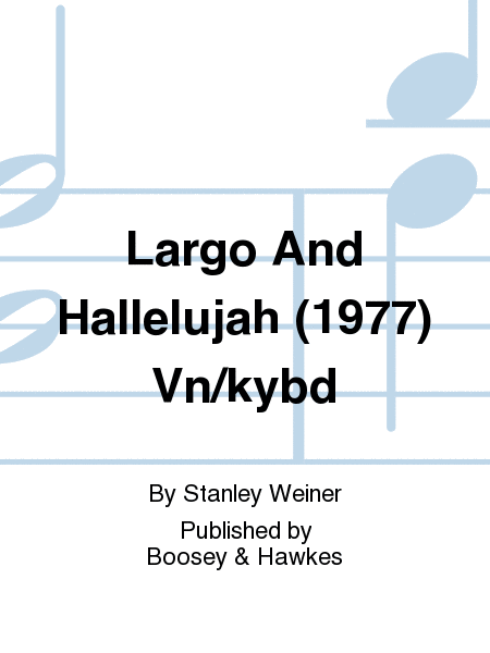 Largo And Hallelujah (1977) Vn/kybd