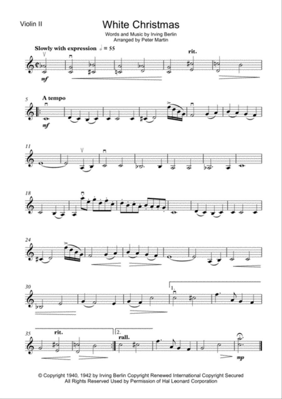 White Christmas White Christmas String Quartet scores gallery preview page 4