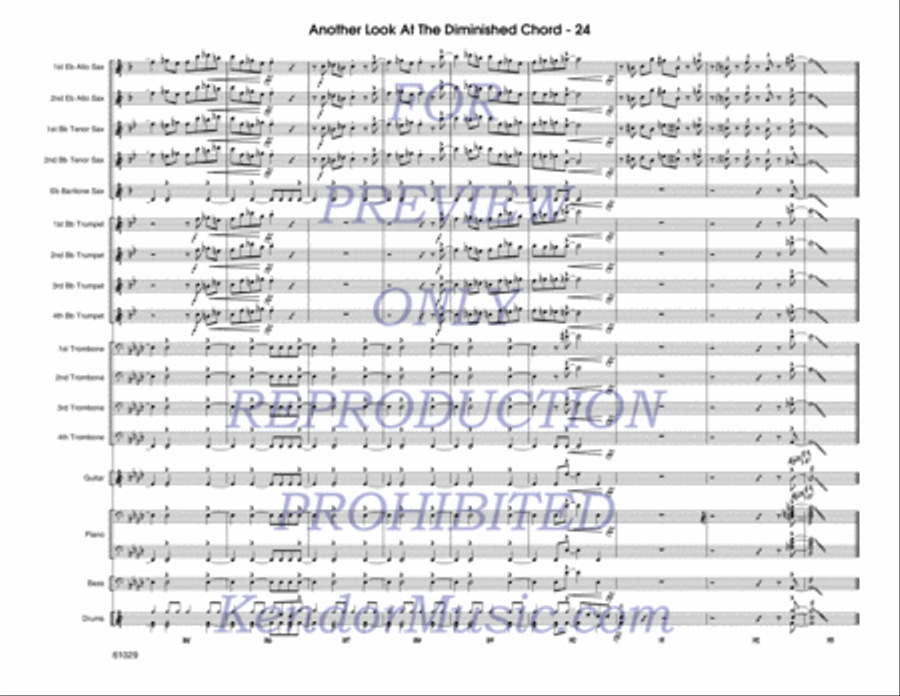 Another Look At The Diminished Chord Jazz Ensemble scores gallery preview page 25