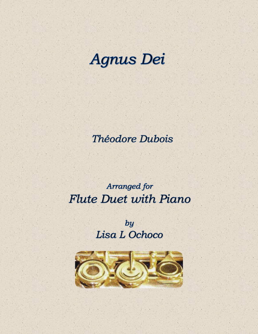 Agnus Dei for Flute Duet and Piano Flute Duet scores gallery preview page 1