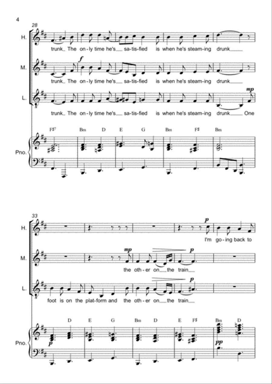 House Of The Rising Sun Choir scores gallery preview page 4