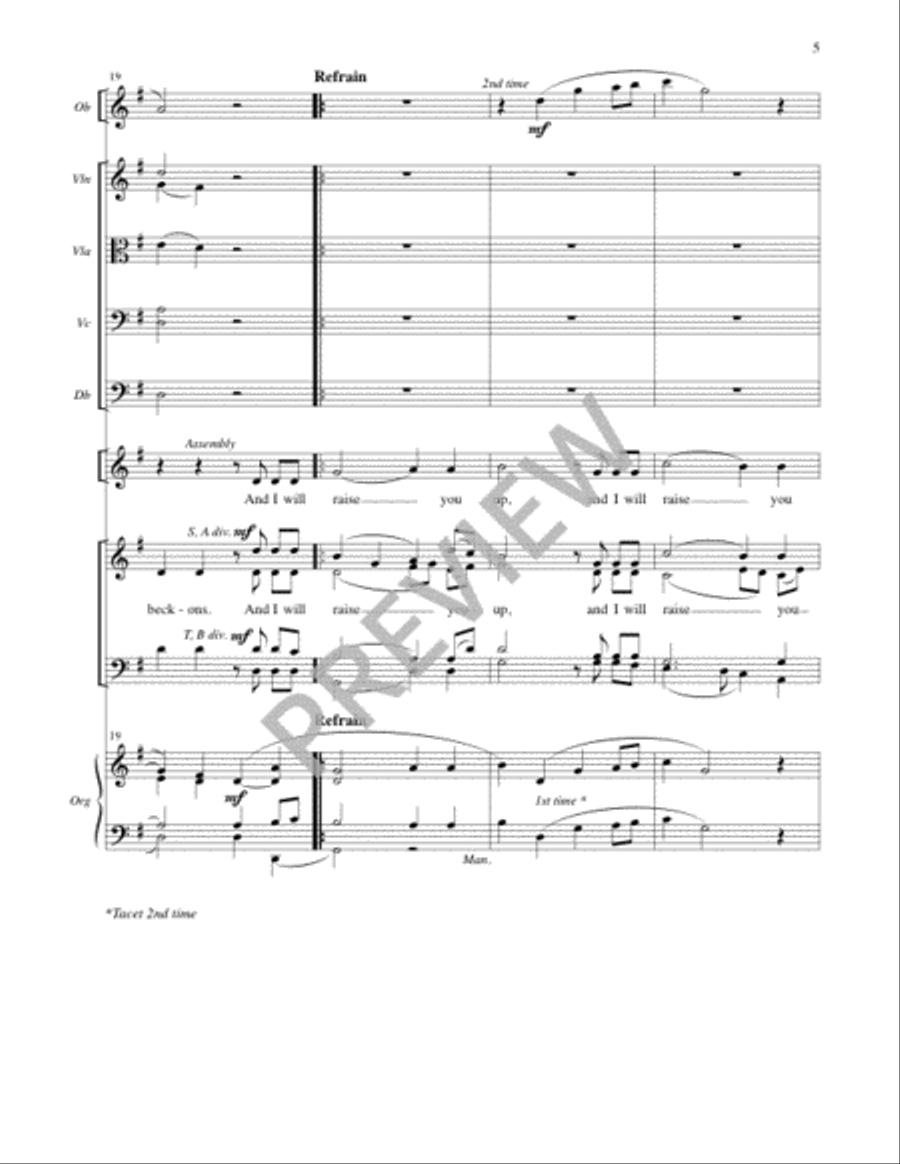 I Am the Bread of Life - Full Score and Parts 4-Part scores gallery preview page 5